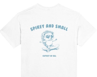 Monoglee T-Shirt "Spikey and Small" - Cutest of all, Retro Cartoon T Shirt, Meme T Shirt, Animal T-Shirt, Unisex