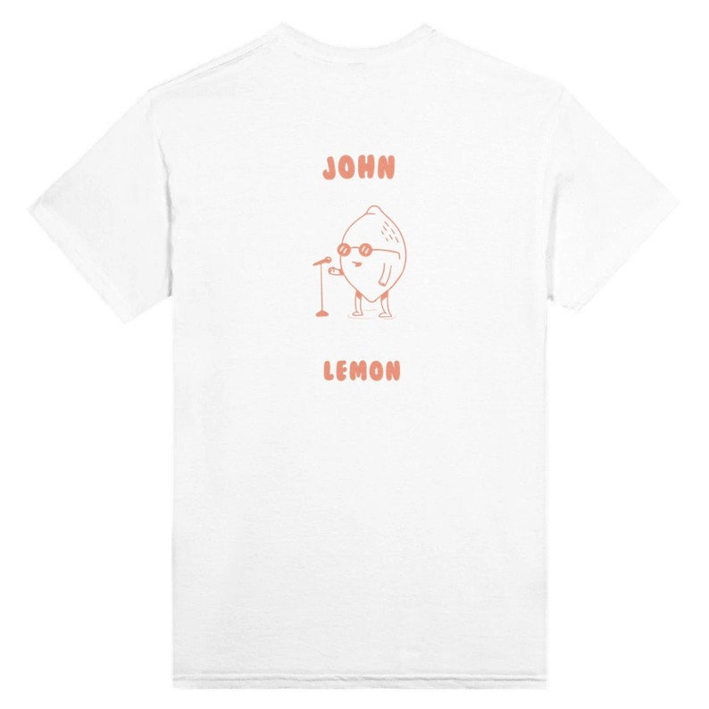 Monoglee T-Shirt John Citron, T-shirt de dessin animé rétro, T-shirt Meme, T-shirt aux fruits, Unisexe image 1