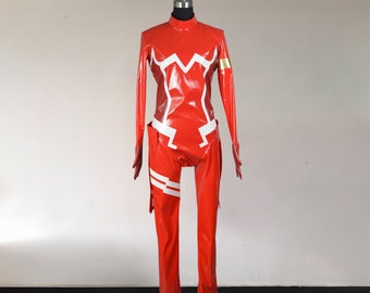 Handmade Zero Two Cosplay costume, Darling in the Franxx cosplay costume, Zero Two leotard