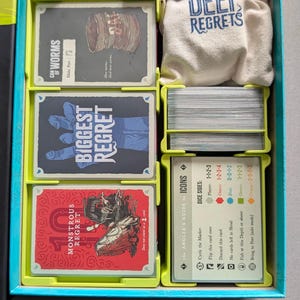 Deep Regrets + Expansion Board Game Organizer / Insert