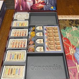 Concordia Board Game Organizer / Insert
