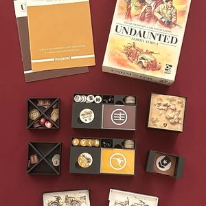 Undaunted North Africa + Expansion Board Game Organizer / Insert