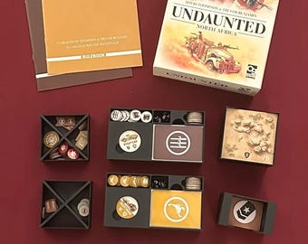 Undaunted North Africa + Expansion Board Game Organizer / Insert