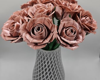 Everlasting Roses with Vase - Perfect for Mothers Day - 22 Color Options!