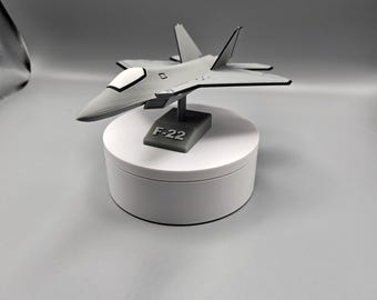 Modelo do F-22 Raptor – Exibição de aeronave impressa em 3D