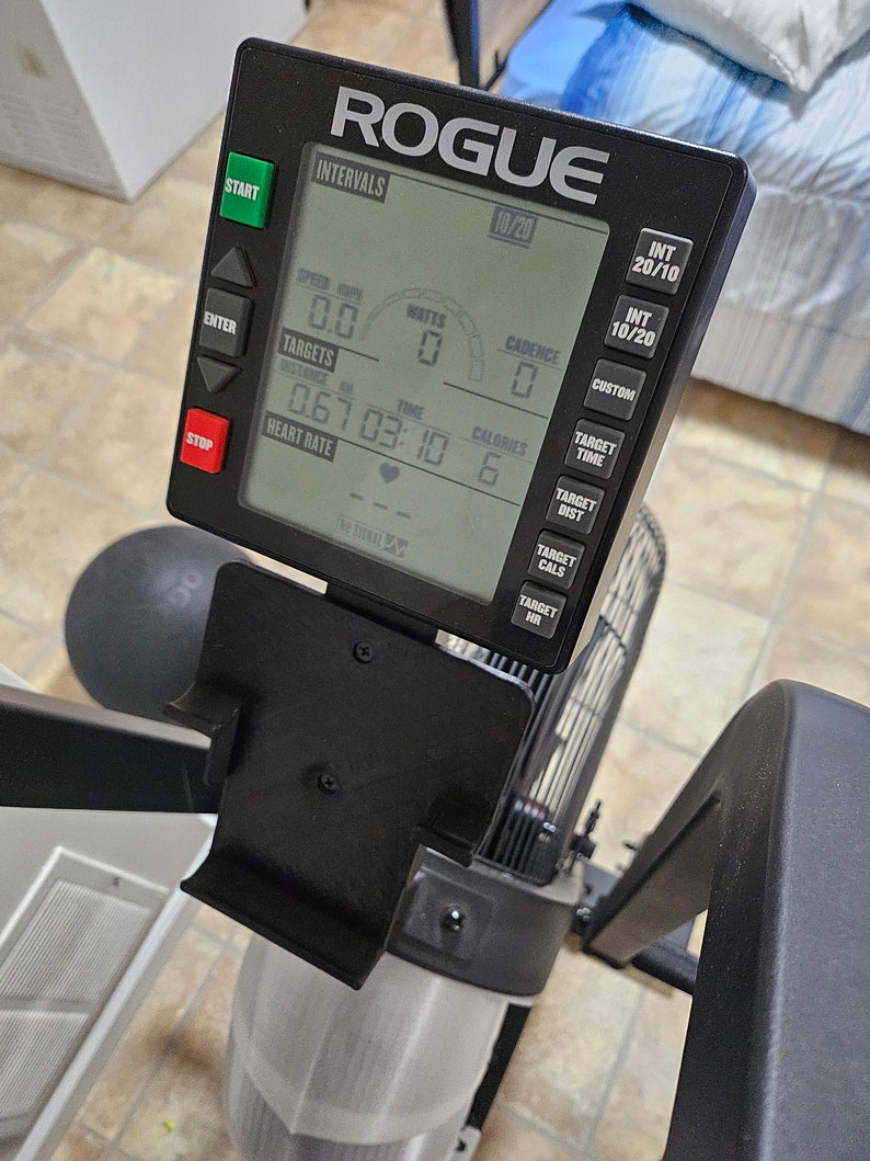 Rogue Rower Monitor Rogue Echo Bike Phone Holder - Water Bottle Holder Optional - Etsy