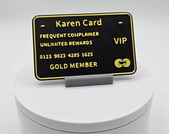 Tarjeta de membresía Karen / Regalos de broma / Accesorios divertidos
