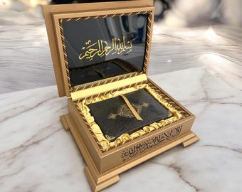 Personalized Quran Set with Gift Box, Wedding, Nikkah, Hajj, Umrah, Eid, Housewarming Gifts