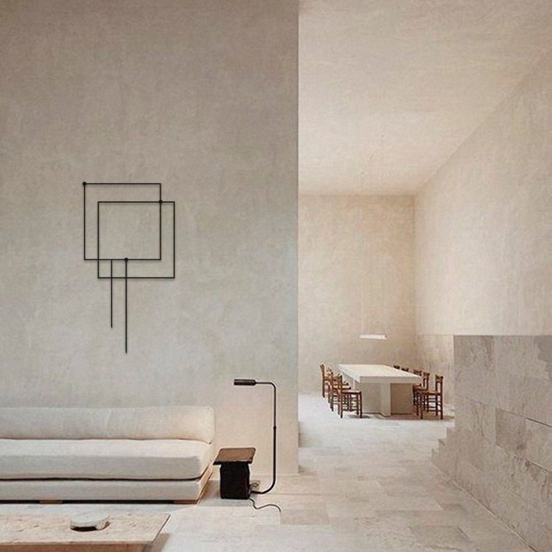 Picture of Stella Metal Wall Art, Minimalist Home Art, Modern Wall Decor, Large ...