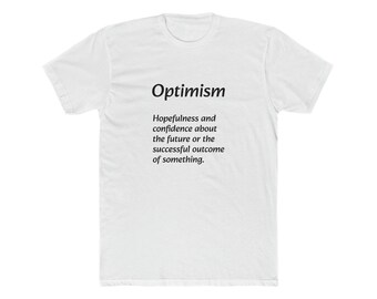 Optimism Definition Men's Light Fabric White