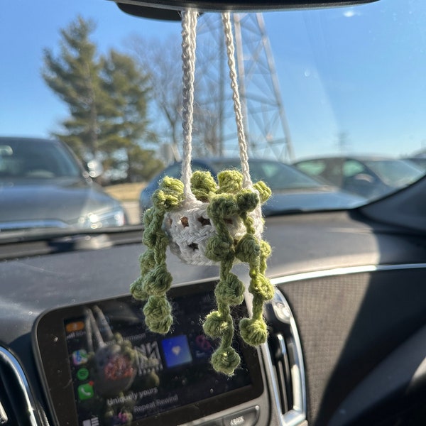 Crochet Car Hanger Succulent (DIGITAL PATTERN)