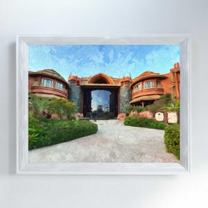 Animal Kingdom Resort Print, Disney World Florida Wall Art, Artwork Gift for Disney Vacation Club Member, Disney Resort Inspired Home Decor