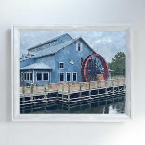 Port Orleans Riverside Resort Print Disney World Florida Wall Art Gift for Disney Lover Disney Resort Inspired Home Decor - Digital Download