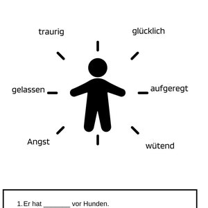 German Kids&#39; Emotional Literacy Worksheet: Explore Feelings in Fun and Educational Ways!