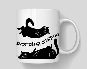 Kitten mug, gift mug, birthday gift mug, mug for her, mug for him, cat mug, mug for cat lovers, kittens