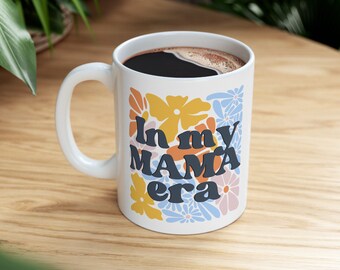 Regalo personalizado para mamá, Día de las madres, Taza floral para mamá, Regalo del día de la madre, Regalo de cumpleaños para mamá.