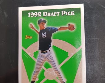 Derek Jeter 1992 draft card