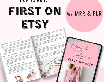 How To Rank First On Etsy Guide  with MRR Guide with Master Resell Rights MRR & Private Label Rights PLR Done-For-You Digital  Products