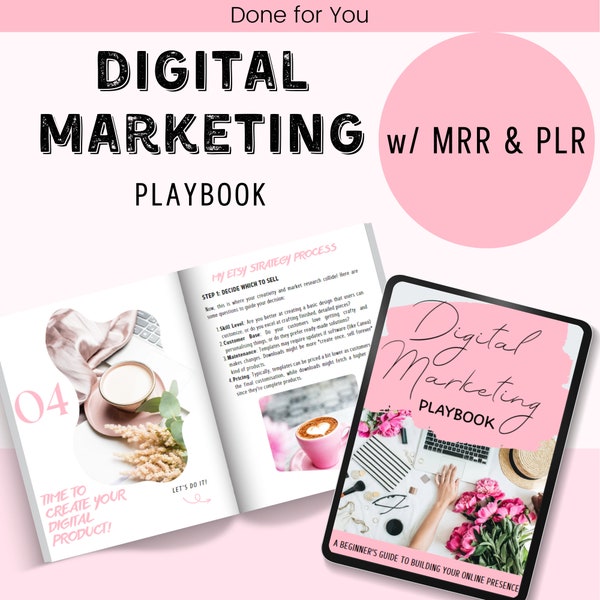 Done-For-You Digital Digital Marketing Playbook with Master Resell Rights MRR & Private Label Rights PLR