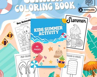Libro de actividades de verano para niños: 46 páginas con juegos para imprimir y colorear (descarga en PDF)