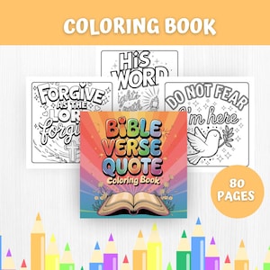 Bible Verse Coloring Pages Printable, Bible Coloring Pages, Christian Coloring Book, Christian Coloring Sheets,Religious Coloring Book,Bible