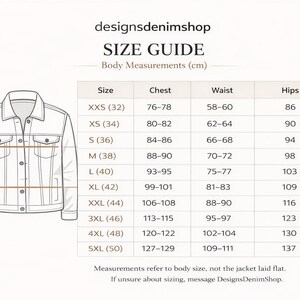 Chaqueta vaquera con flores pintadas a mano: prenda de abrigo artística y ponible imagen 11