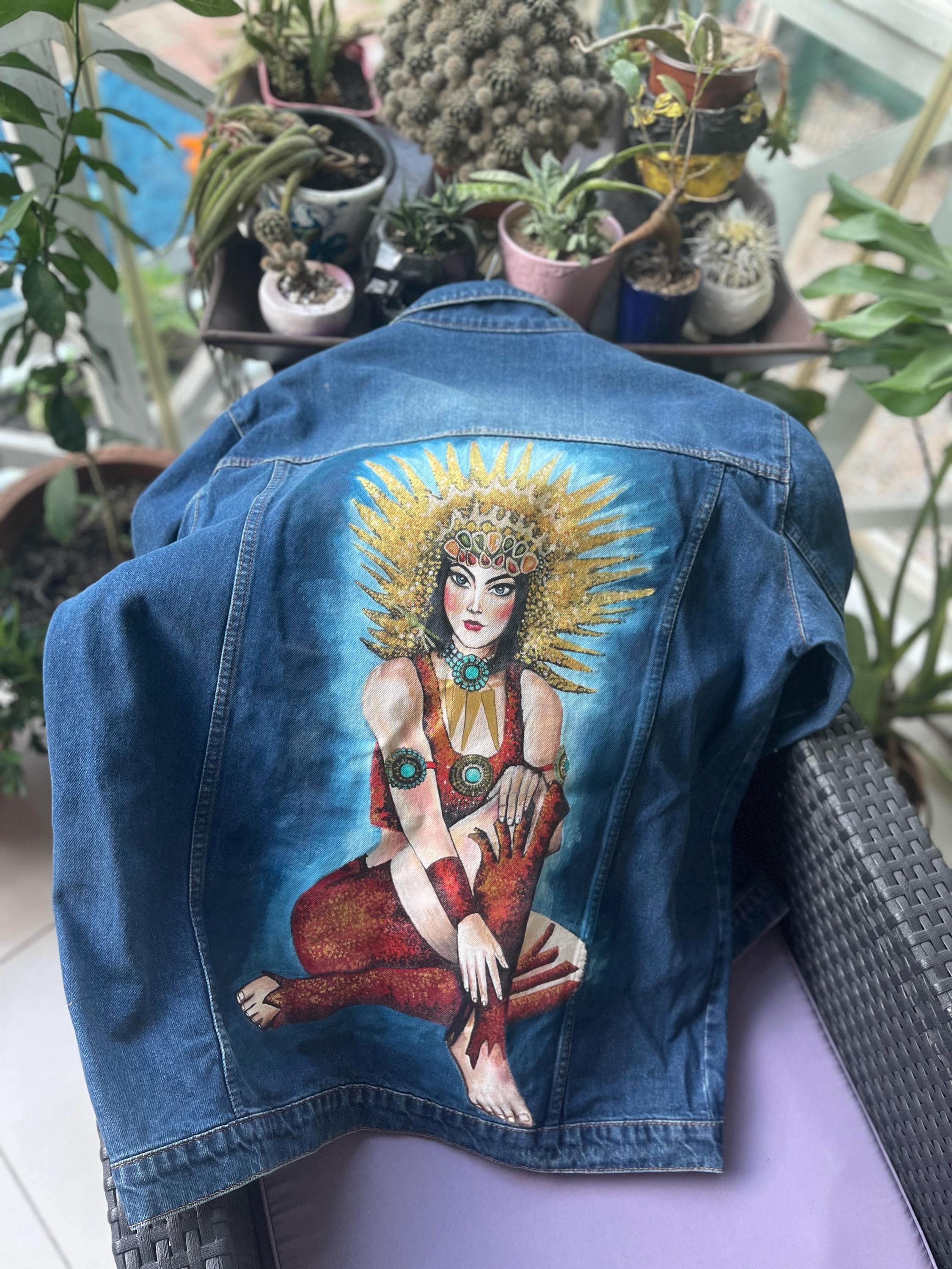 Bohemians Rosy Jacket Hand Paint Print 【公式通販】