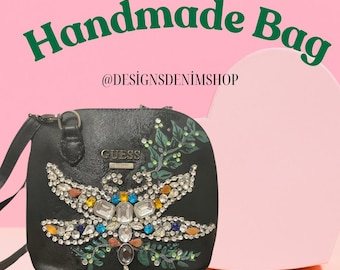 Custom Hand-Painted Bag: Unique Personalized Clutch Bag