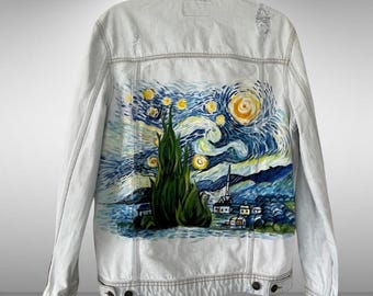 Hand-Painted Denim Jacket