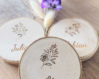 Wooden place card