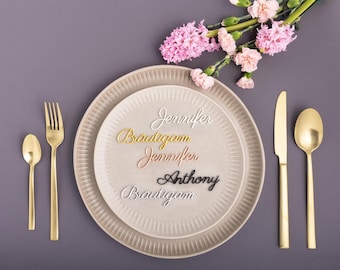 Segnaposto personalizzati per matrimoni, targhette con i nomi, segnaposto da tavolo, decorazioni, segnabicchieri, invitati, addio al nubilato, festa, decorazioni per la tavola, compleanno