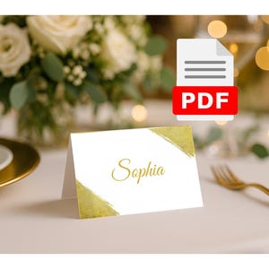 PDF Wedding Place Card Personalized Place Cards Personalized Seating Cards Wedding Table Decoration Place Card Wedding