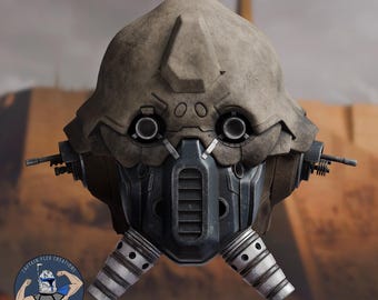 Two Tubes Cosplay Helmet - 3D Print Files