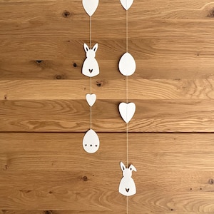 Ostergirlande, Osterdeko, Fensterdeko, hängende Girlande, Papiergirlande, 2er Set
