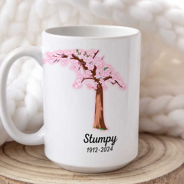 The Sentinel of Spring: Honoring Stumpy's 112 Years, Ceramic Mug 15oz, Washington DC, Stumpy the Cherry Blossom Tree