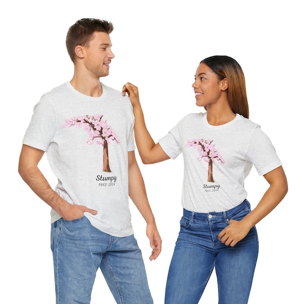 The Sentinel of Spring: Honoring Stumpy's 112 Years, Unisex Jersey Short Sleeve Tee, Washington DC, Stumpy the Cherry Blossom Tree