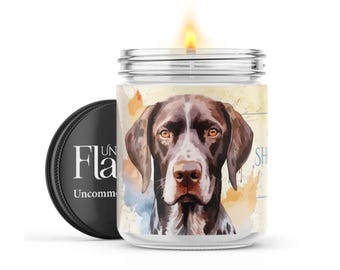 German Shorthaired Pointer Candle