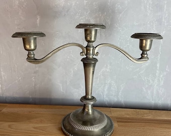 Vintage 3 Arms Candle Holder Candelabra Home Candlestick Dining Table Decor Prop