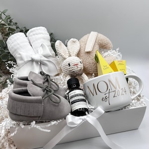 New Mom Gift Box, Baby Shower Gift, Mom To Be Gift, Postpartum Gift, Pregnancy Gift, Mommy Gift Basket, Pregnancy Gift Set, Baby Gift Set