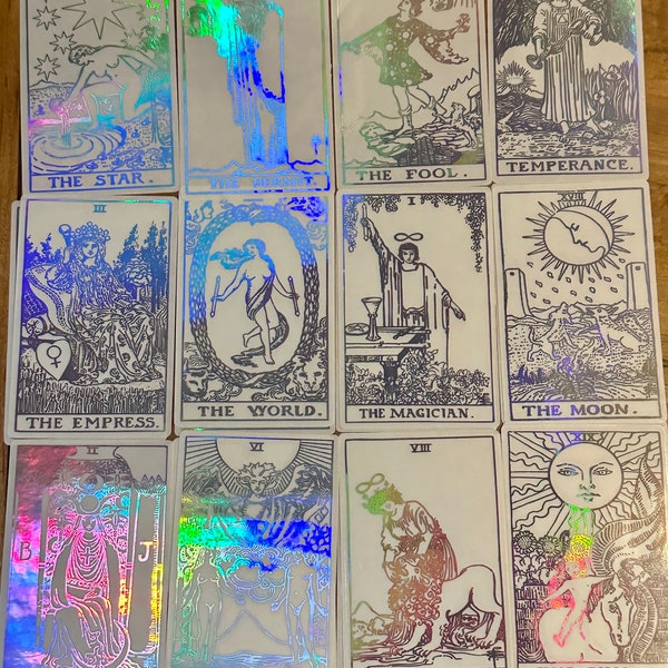 Holographic Tarot Card Sticker Decal