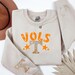 Tennessee Vols Smocked White Knit Long Sleeve Ruffle main image 1