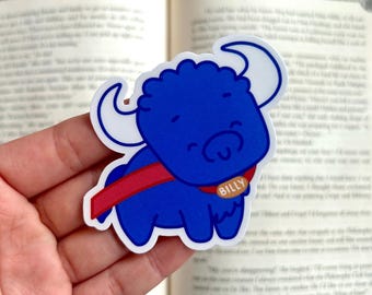 Pegatina de búfalo amigable