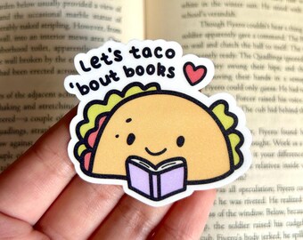 Pegatina de taco de libros