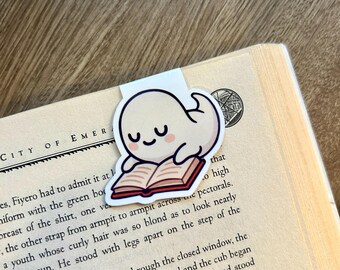 Marcapáginas magnético de fantasma, accesorio de lectura espeluznante