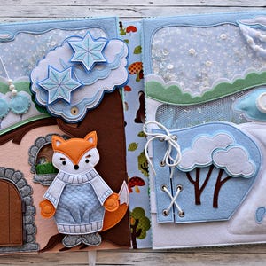 Woodland Adventure Quiet Book – handmade felt activity book for kids, Felt Quiet book, 3rd birthday gift, Christmas baby gift