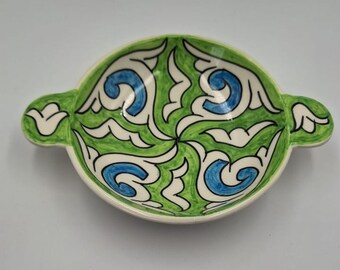 handmade ceramic for serving and decoration, deep plate for pasta, handmade pottery, gift for her.