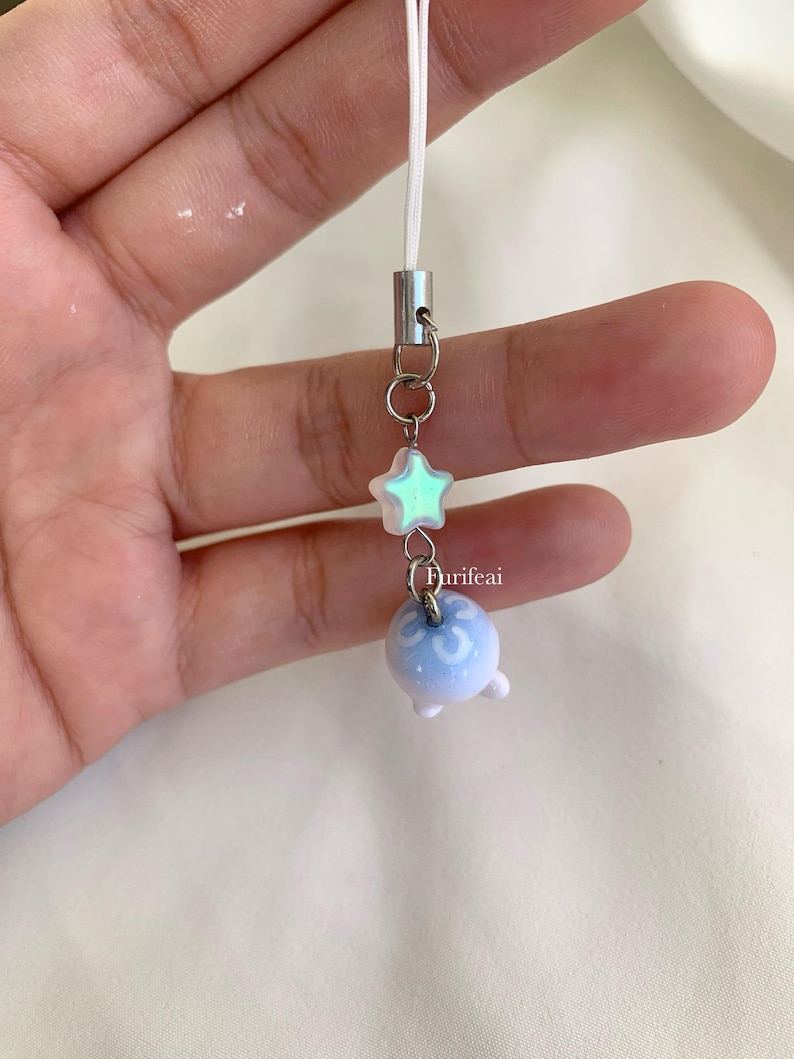 Mini Moon Jellyfish Keychain - Etsy