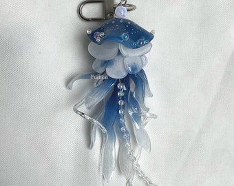 Jellyfish keychain