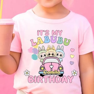 Custom Labubu Birthday Shirt: Personalized Family Matching T-Shirts
