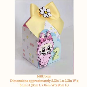Labubu Favor Boxes,Party Supplies Labubu, Labubu Party,Custom Treat Boxes, Labubu Birthday Favor Boxes, Labubu Theme  Boxes, Labubu Favors